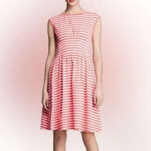 NWT Kate Spade Chevron patterned Orange and White Dress